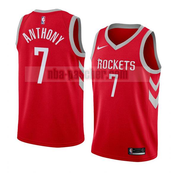 maillot houston rockets homme Carmelo Anthony 7 icône 2018 rouge