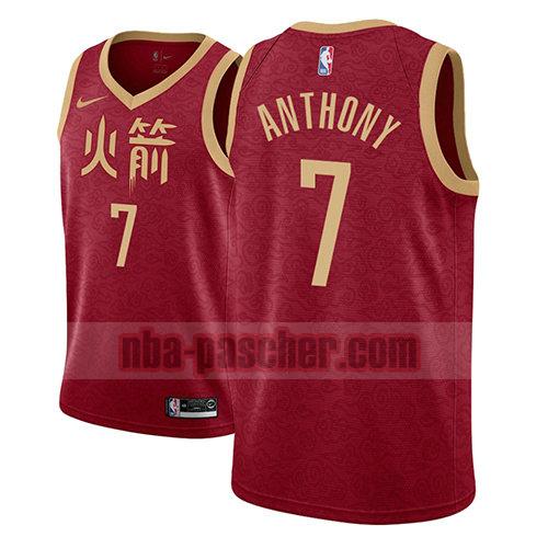 maillot houston rockets homme Carmelo Anthony 7 ville 2018-19 rouge