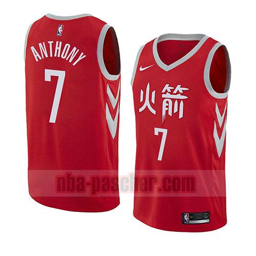 maillot houston rockets homme Carmelo Anthony 7 ville 2018 rouge