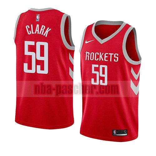 maillot houston rockets homme Gary Clark 59 icône 2018 rouge