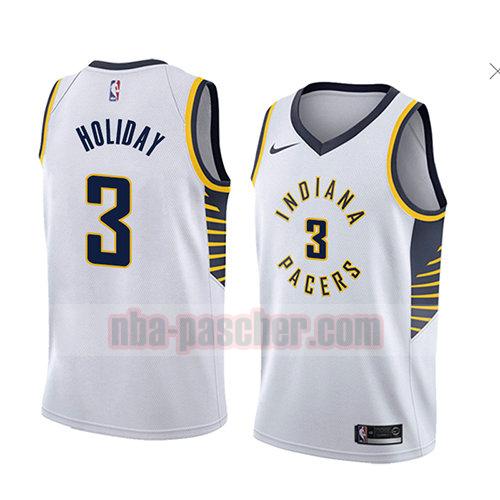 maillot indiana pacers homme Aaron Holiday 3 association 2018 blanc