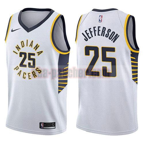 maillot indiana pacers homme Al Jefferson 25 association 2017-18 blanc