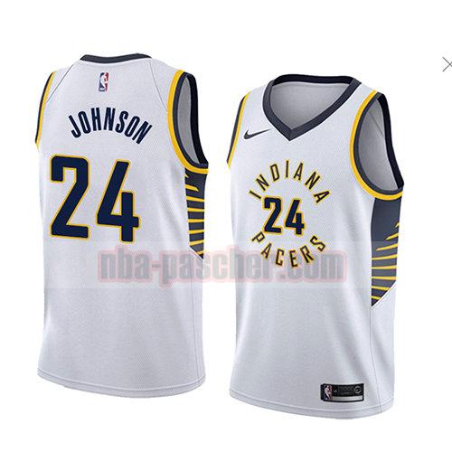 maillot indiana pacers homme Alize Johnson 24 association 2018 blanc