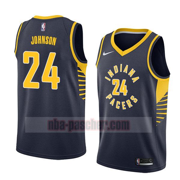 maillot indiana pacers homme Alize Johnson 24 icône 2018 bleu
