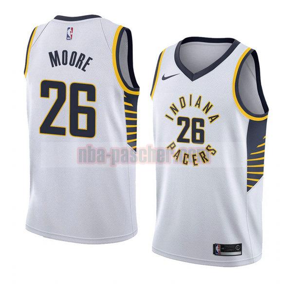 maillot indiana pacers homme Ben Moore 26 association 2018 blanc