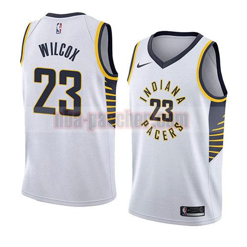 maillot indiana pacers homme C.J. Wilcox 23 association 2018 blanc