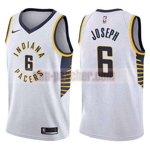 maillot indiana pacers homme Cory Joseph 6 association 2017-18 blanc