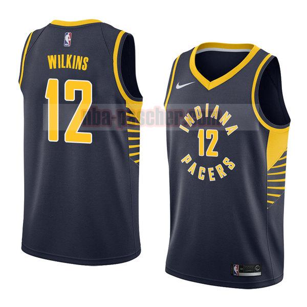 maillot indiana pacers homme Damien Wilkins 12 icône 2018 bleu