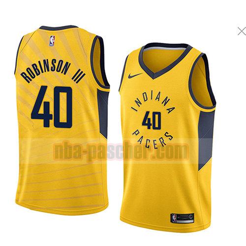 maillot indiana pacers homme Glenn Robinson III 40 déclaration 2018 jaune