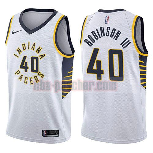 maillot indiana pacers homme Glenn Robinson Iii 40 association 2017-18 blanc