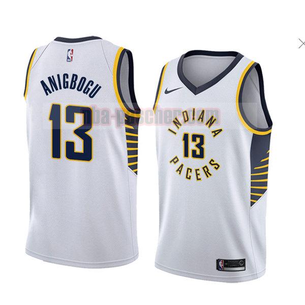 maillot indiana pacers homme Ike Anigbogu 13 association 2018 blanc