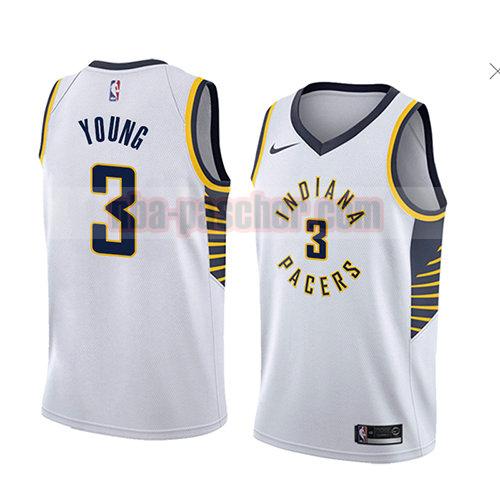 maillot indiana pacers homme Joe Young 3 association 2018 blanc