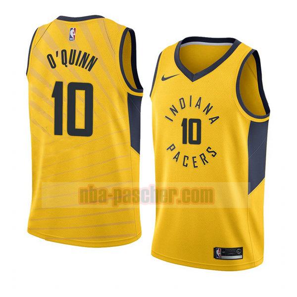 maillot indiana pacers homme Kyle O'quinn 10 déclaration 2018 jaune