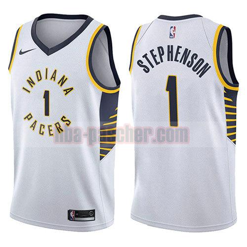 maillot indiana pacers homme Lance Stephenson 1 association 2017-18 blanc