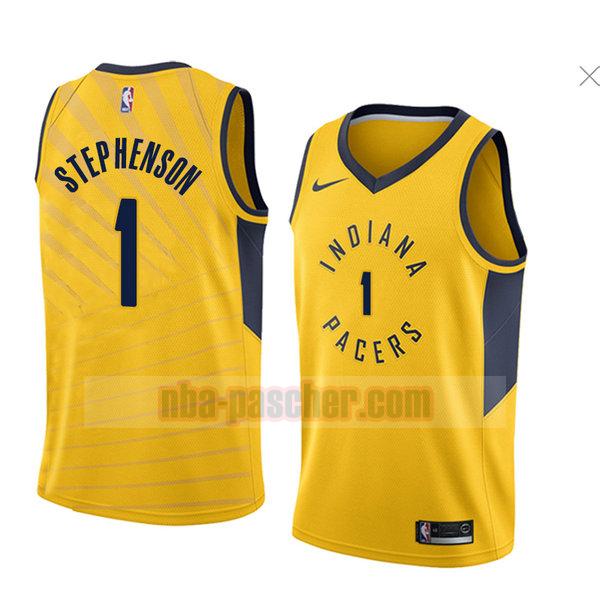 maillot indiana pacers homme Lance Stephenson 1 déclaration 2018 jaune