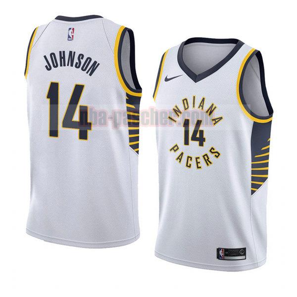 maillot indiana pacers homme Omari Johnson 14 association 2018 blanc