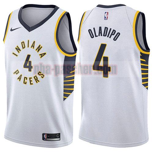 maillot indiana pacers homme Victor Oladipo 4 association 2017-18 blanc