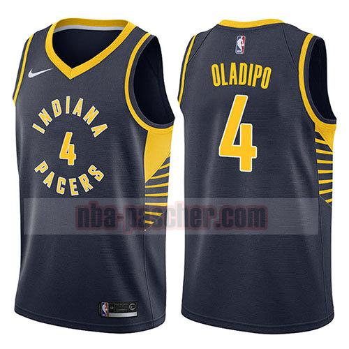 maillot indiana pacers homme Victor Oladipo 4 icône 2017-18 bleu