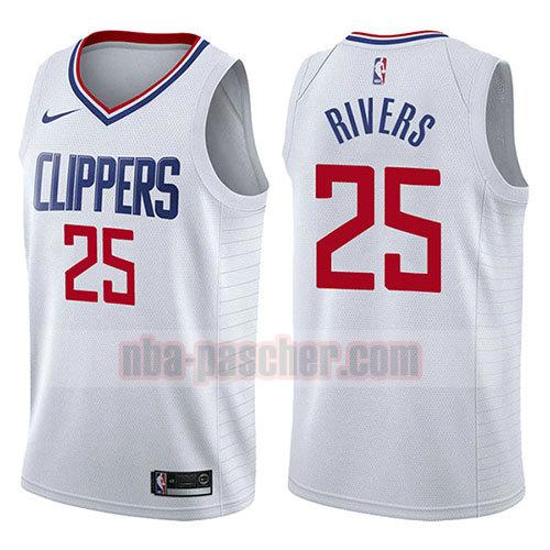 maillot los angeles clippers homme Austin Rivers 25 association 2017-18 blanc