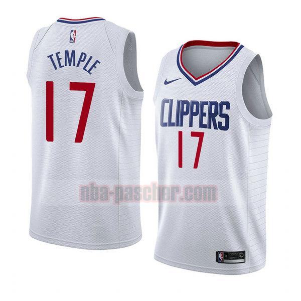 maillot los angeles clippers homme Garrett Temple 17 association 2018 blanc