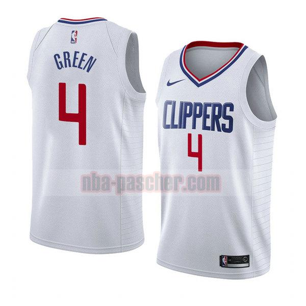 maillot los angeles clippers homme Jamychal Verde 4 association 2018 blanc