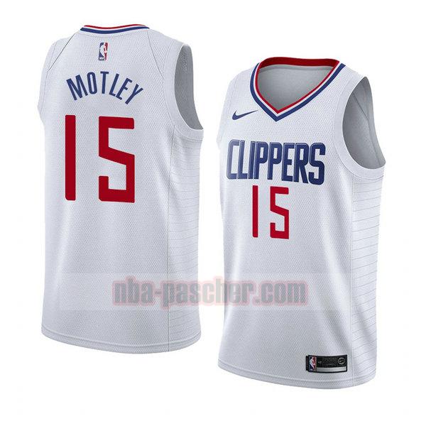 maillot los angeles clippers homme Johnathan Motley 15 association 2018 blanc