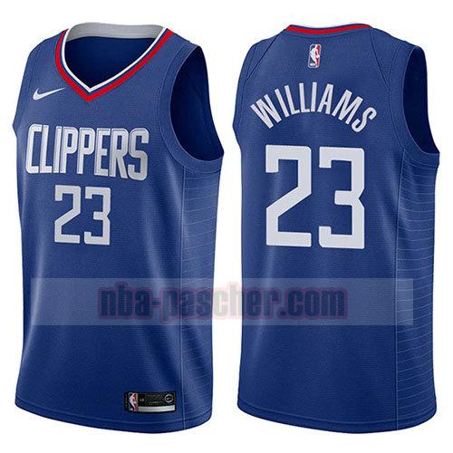 maillot los angeles clippers homme Lou Williams 23 icône 2017-18 bleu