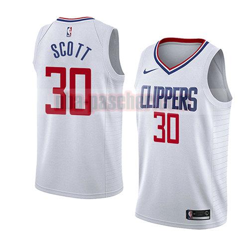 maillot los angeles clippers homme Mike Scott 30 association 2018 blanc