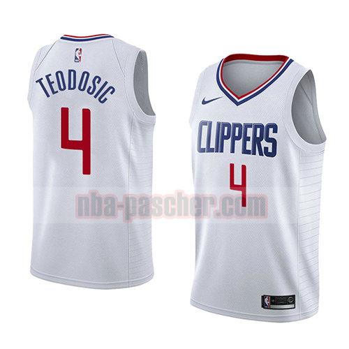 maillot los angeles clippers homme Milos Teodosic 4 association 2018 blanc