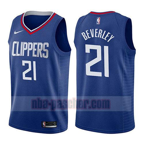 maillot los angeles clippers homme Patrick Beverley 21 icône 2017-18 bleu