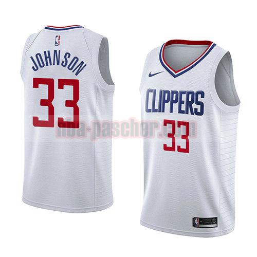 maillot los angeles clippers homme Wesley Johnson 33 association 2018 blanc