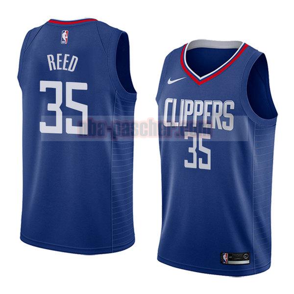 maillot los angeles clippers homme Willie Reed 35 icône 2018 bleu