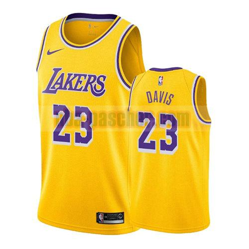 maillot los angeles lakers homme Anthony Davis 23 icône 2019-20 jaune