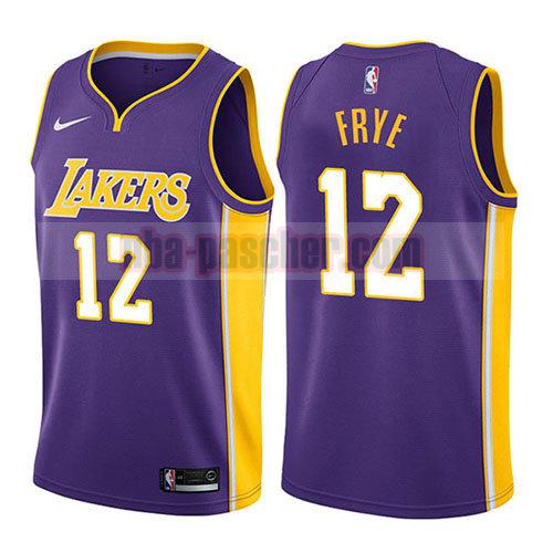 maillot los angeles lakers homme Channing Frye 12 déclaration 2017-18 pourpre
