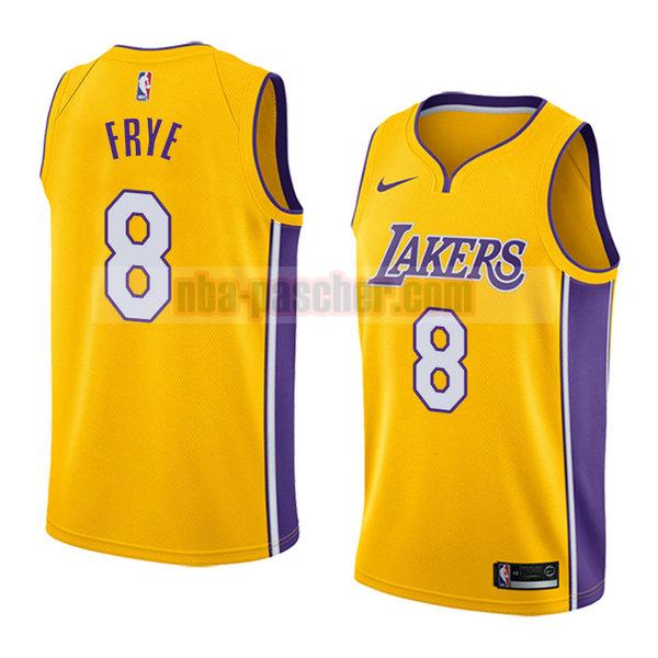 maillot los angeles lakers homme Channing Frye 8 icône 2017-18 d'or