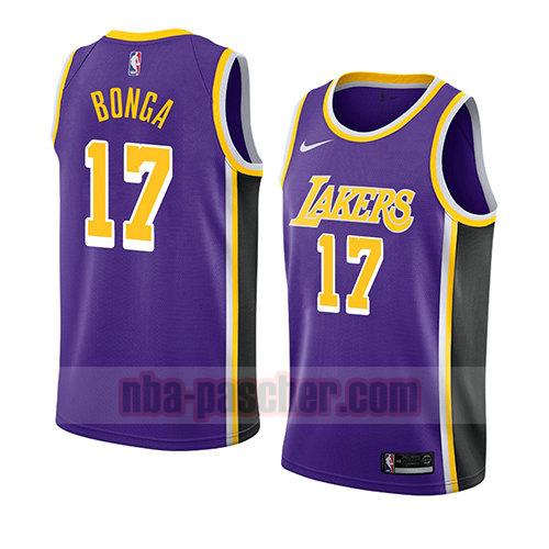 maillot los angeles lakers homme Isaac Bongajersey 17 déclaration 2018 pourpre