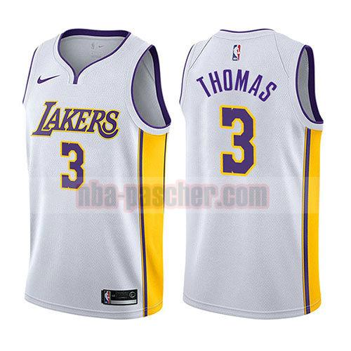 maillot los angeles lakers homme Isaiah Thomas 3 association 2017-18 blanc