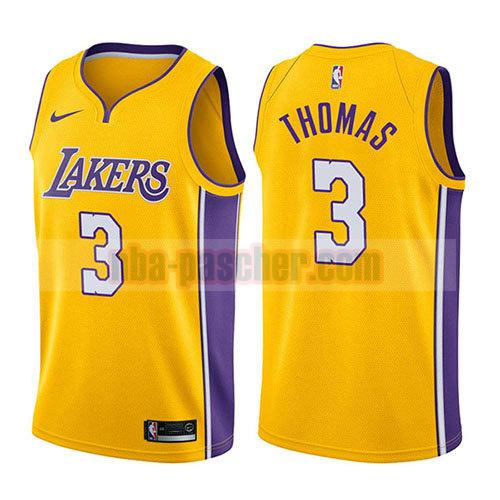 maillot los angeles lakers homme Isaiah Thomas 3 icône 2017-18 d'or
