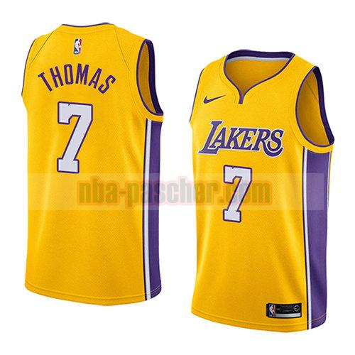 maillot los angeles lakers homme Isaiah Thomas 7 icône 2018 jaune