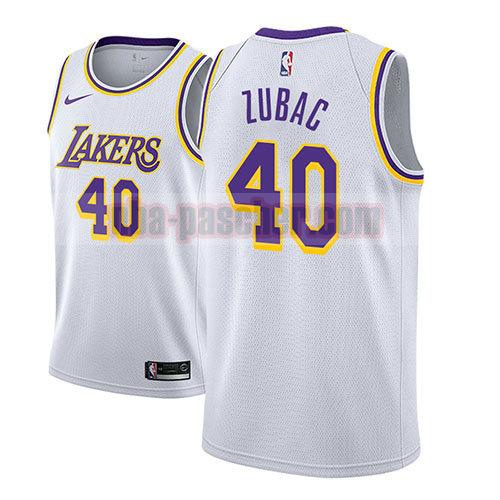 maillot los angeles lakers homme Ivica Zubac 40 association 2018-19 blanc