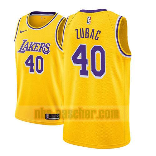 maillot los angeles lakers homme Ivica Zubac 40 icône 2018-19 d'or