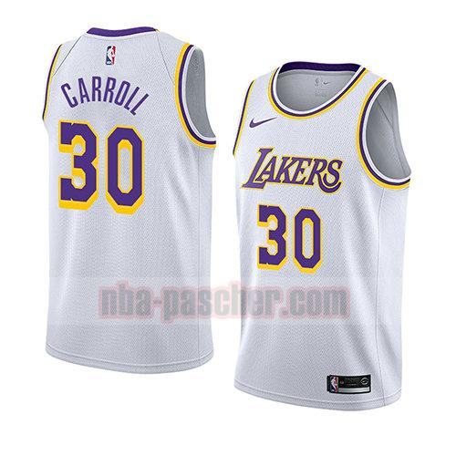 maillot los angeles lakers homme Jeffrey Carroll 30 association 2018 blanc