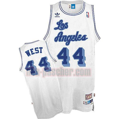maillot los angeles lakers homme Jerry West 24 rétro blanc