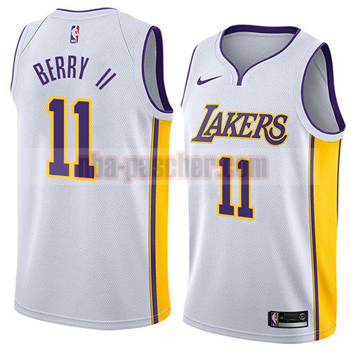 maillot los angeles lakers homme Joel Berry II 11 association 2018 blanc
