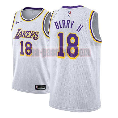 maillot los angeles lakers homme Joel Berry II 18 association 2018-19 blanc