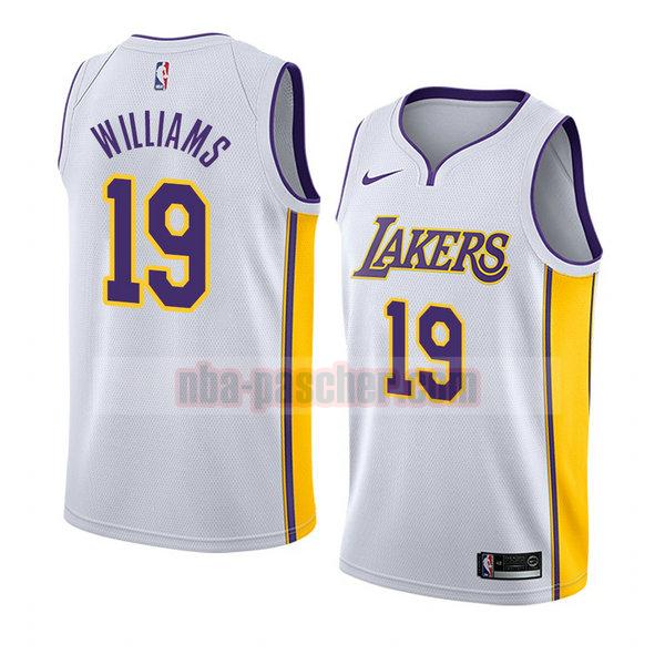 maillot los angeles lakers homme Johnathan Williams 19 association 2018 blanc