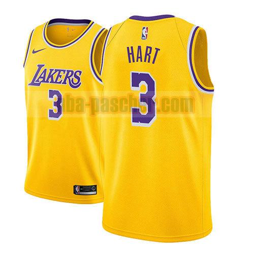maillot los angeles lakers homme Josh Hart 3 icône 2018-19 d'or