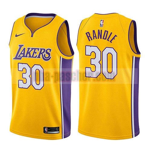maillot los angeles lakers homme Julius Randle 30 icône 2017-18 d'or