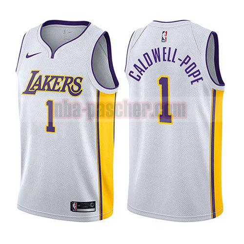 maillot los angeles lakers homme Kentavious Caldwell-Pope 1 association 2017-18 blanc