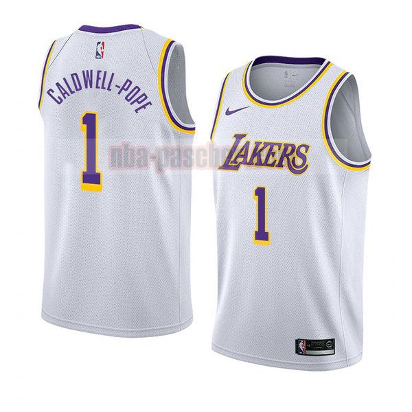maillot los angeles lakers homme Kentavious Caldwell-Pope 1 association 2018-19 blanc